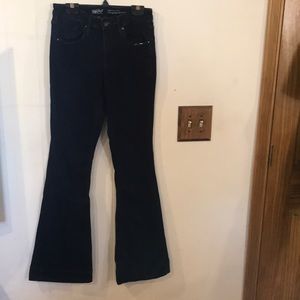 Stretchy bell bottom flare jeans